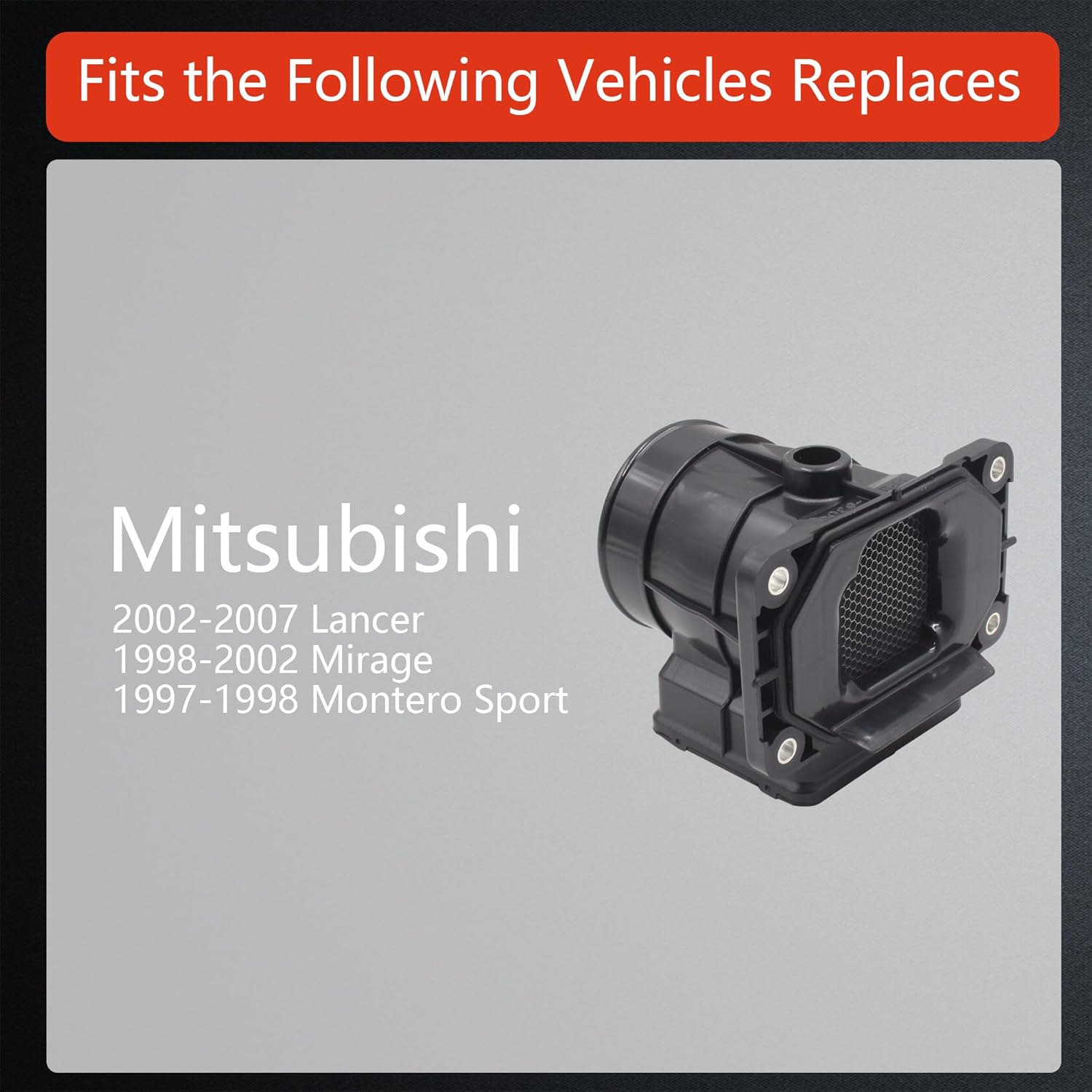 Maf Mass air Flow Sensor Meter Compatible with Mitsubishi Lancer 2002-2007 / Mirage 1998-2002 / Montero Sport 1997-1998 Replaces MD343605 E5T08471 AF10324
