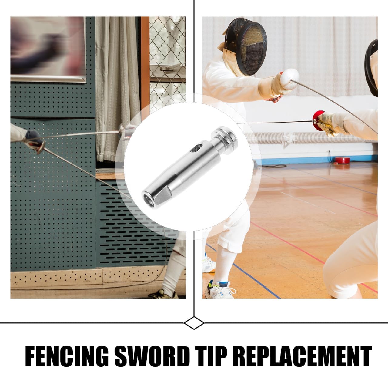 Fencing Tip Replacement Practice Head for Training Equipment Durable and Safe Spare Parts for Epee and Foil Swords