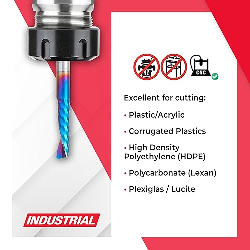 Miniatura 13 de Amana Tool Spektra 51446-K, 51446-K, 1/8 D x 3/4 CH x 1/4 SHK x 2-1/2 pulgadas de largo, acabado de espejo