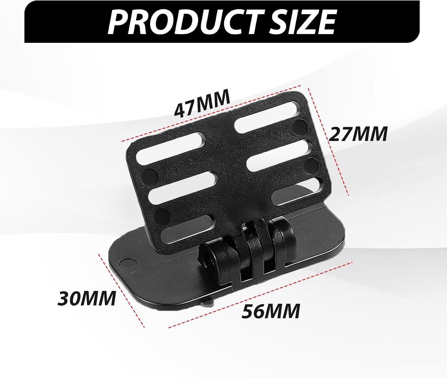 2PCS Rear Camera Holder, Rear Camera Mount, Self Adhesive Windshield Rear Cameras Mount, 180° Adjustment Rearview Camera Bracket Universal Fit for Most Cars SUVs Trucks image 3