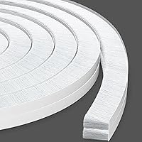 Vista 20 de Burlete autoadhesivo gris de 33 pies para puertas y ventanas, 0.4 pulgadas de ancho x 0.2 pulgadas de grosor