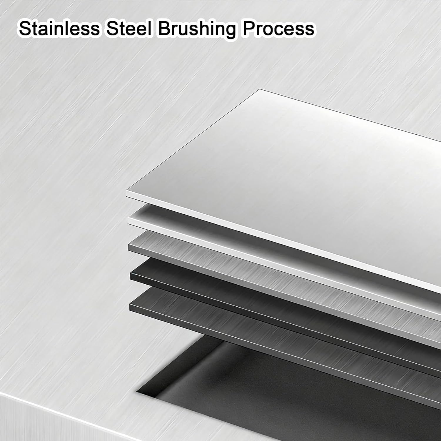 Stainless Steel Table with Splash Guard Kitchen Work Tables 3-Tier 6-Leg Design Triangular Reinforcement Adjustable Feet Reinforced Legs Thickened Shelves High Load Capacitility