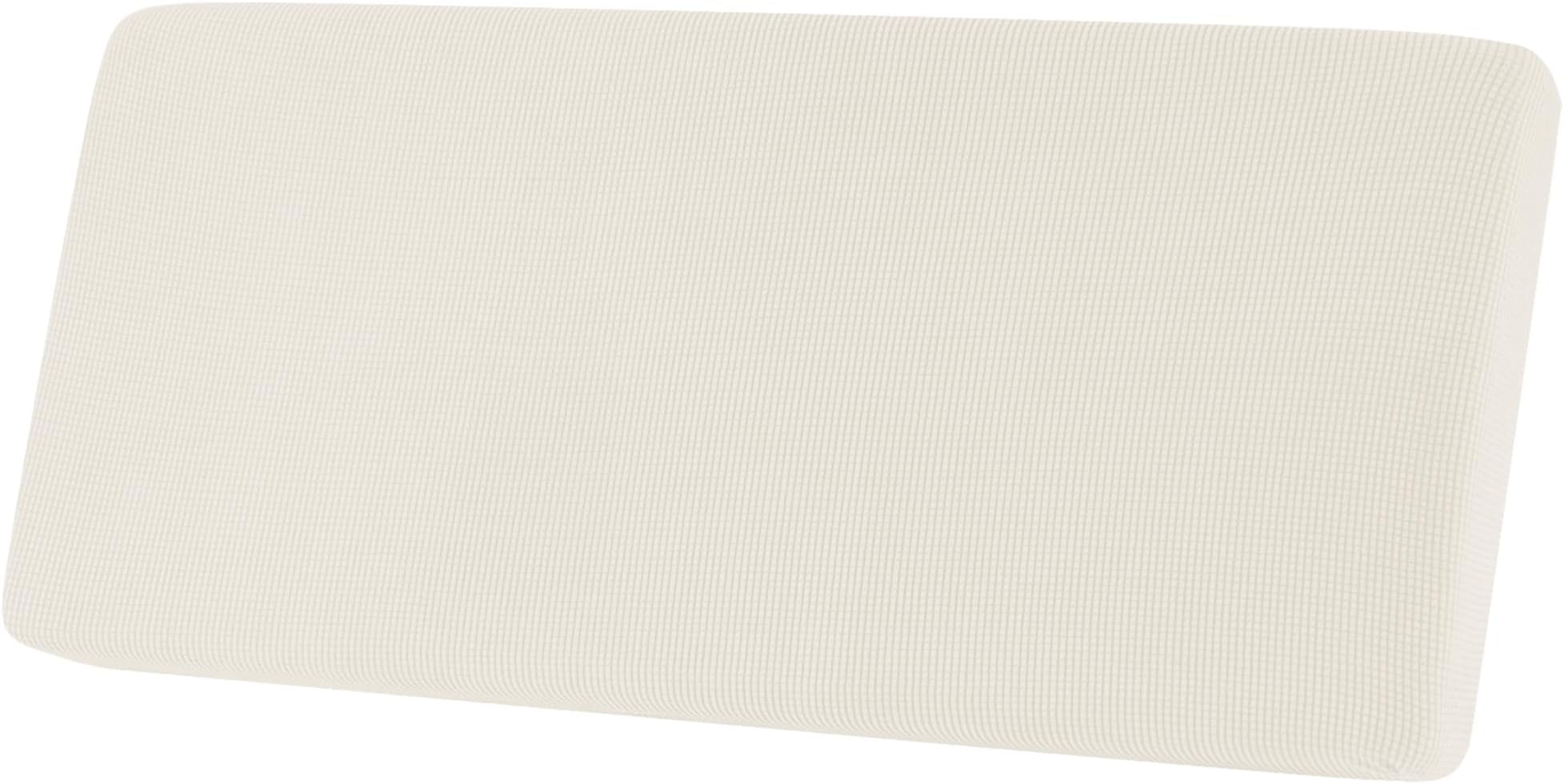 Hokway Stretch Couch Cushion Replacement Slipcovers Reversible Cushion Slipcovers Sofa Cushion Covers(Creamwhite, Large)