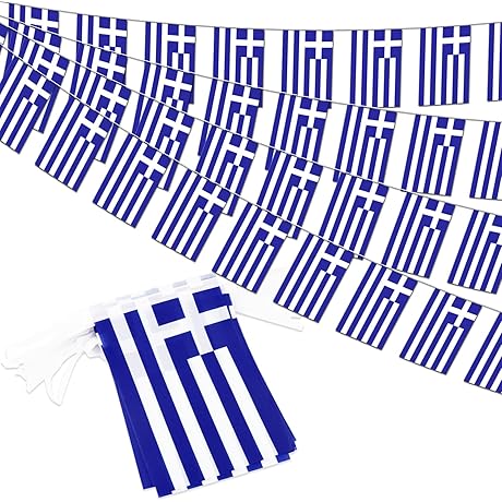 Greece Mini Flags String Pennant Banner