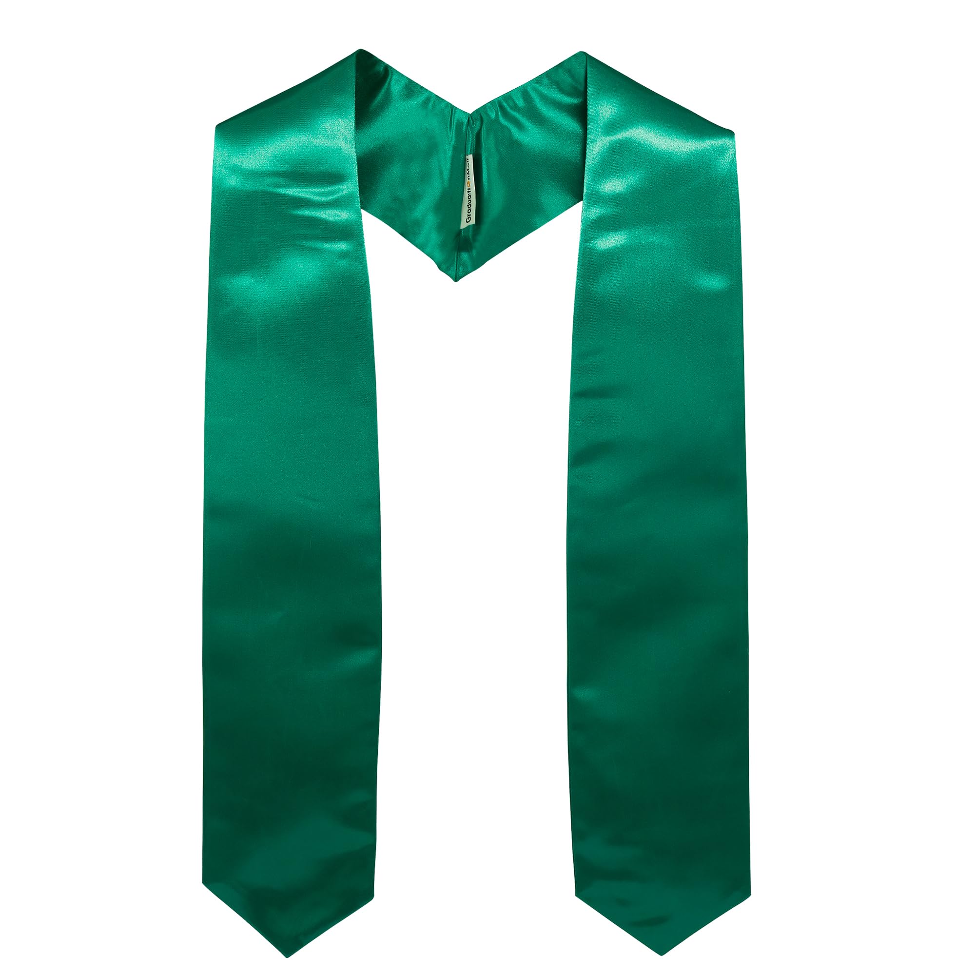 GraduationMall Graduation Stole for Adults Clergy Choral Stoles Academic Sash for School Church Ceremony Unisex 60" 152cm Emerald