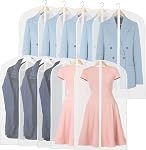 Simple Houseware 60-Inch Sacs de vêtements transparents avec fermeture éclair 6 Paquet pour Combinaisons, Robes, Costumes, Uniforme