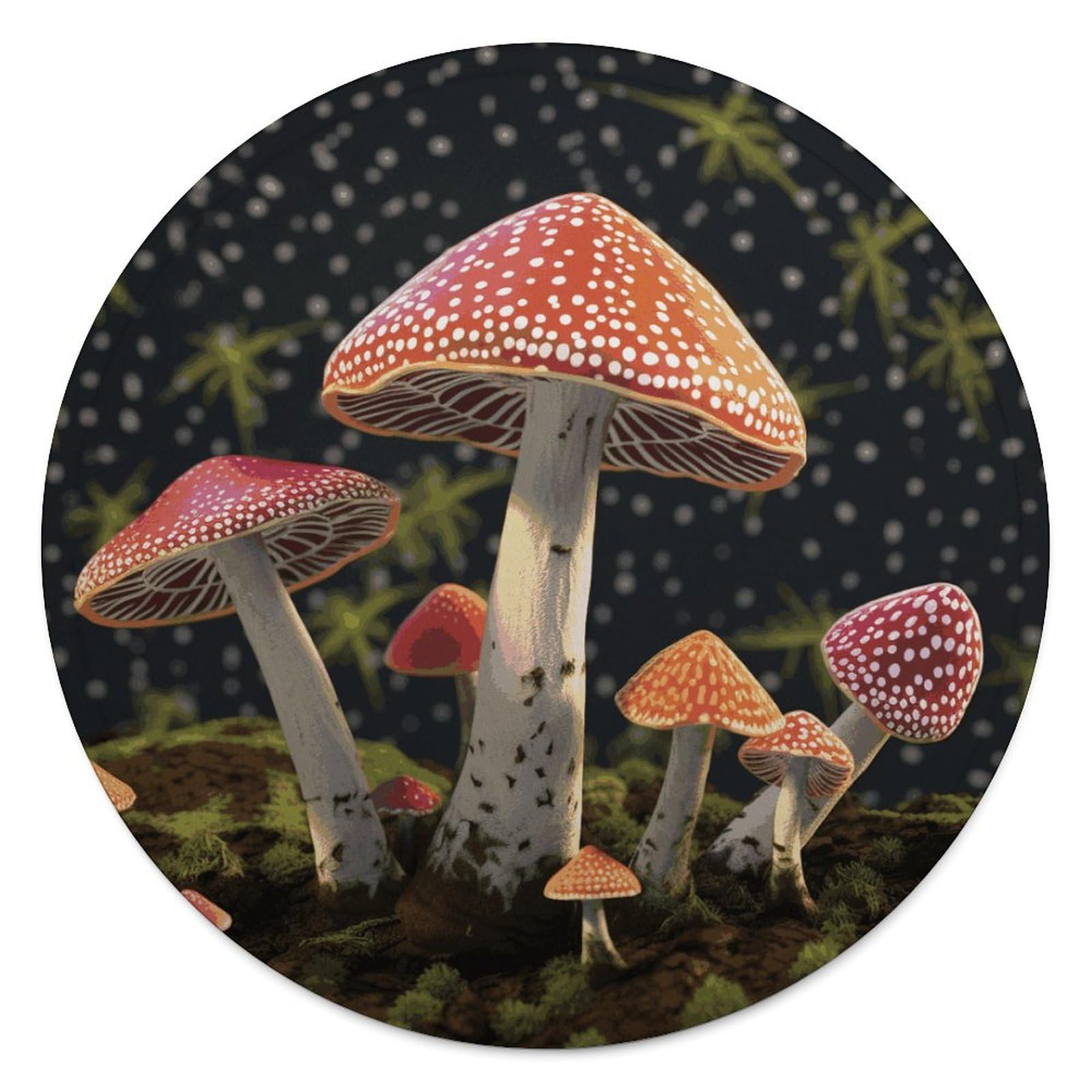 Couverture douce champignon pour créer un coin méditation cosy