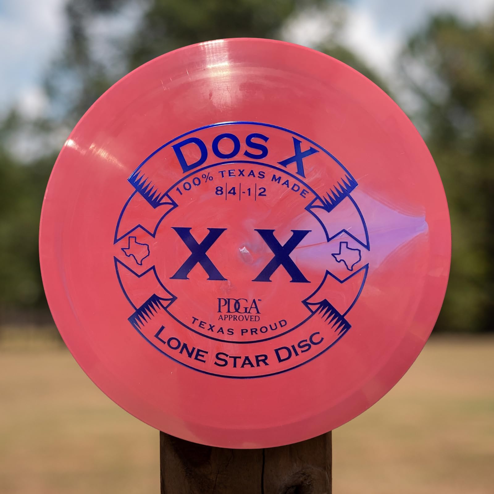 Lone Star Disc Bravo Dos X | Slightly Overstable Disc Golf Fairway Driver | Artist Stamp 170g+ | Durable & Smooth Premium Plastic | Straight Flight with a Strong Finish | Colors May Vary