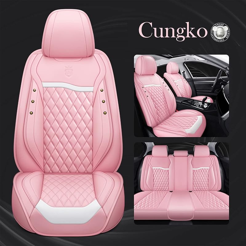 車 バイク 大人気商品 Cungko 車 シートカバー のために Bmw F10 F11 F15 F16 F F25 F30 F34 E60 E70 E90 Jan 3 4 57シリーズgtx1 X3 X4 X5 X6 カーシートカバー アクセサリー Nappaレザー防水5人乗 ピンク B65xqqamdk Flowtobacco Com