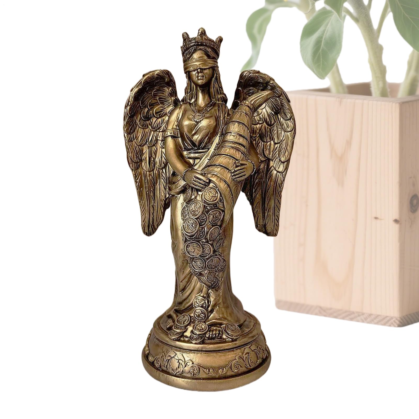 Figurine déesse de la fortune, sculpture décorative pour offrir