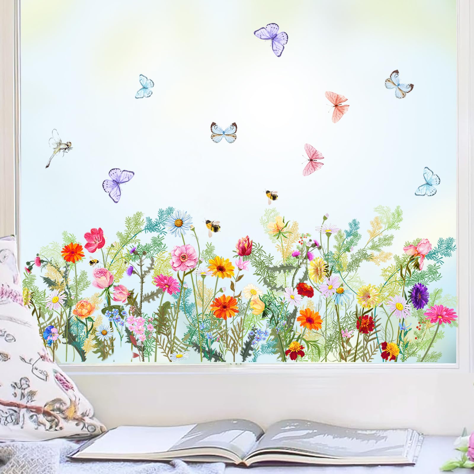 Fleur Cerisier Stickers Fenetre Fleurs Roses Autocollant Fenetre Suspendues Printemps Appliques Sticker Fenetre Réutilisables de Porte Vitre Fenêtre e | Leroy Merlin