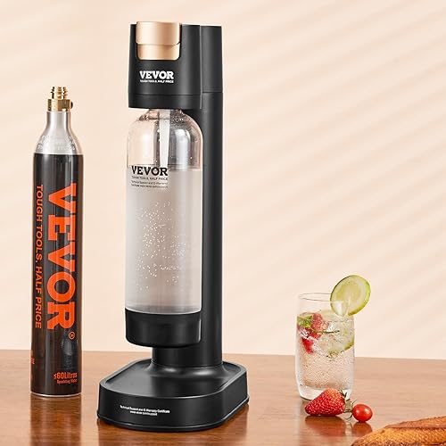 Miniatura 8 de VEVOR Máquina para hacer agua gasificada, máquina para hacer refrescos para carbonatación en el hogar, kit de iniciación de agua Seltzer con botella