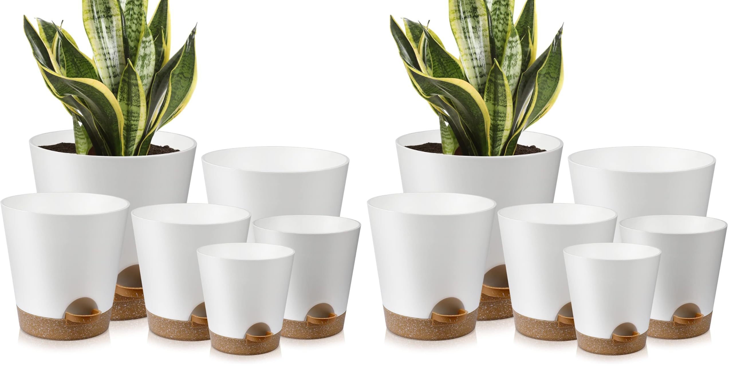 Self Watering Planters - 6 Sizes for Indoor Plants -20 Self Watering Planters - 6 Sizes for Indoor Plants -20