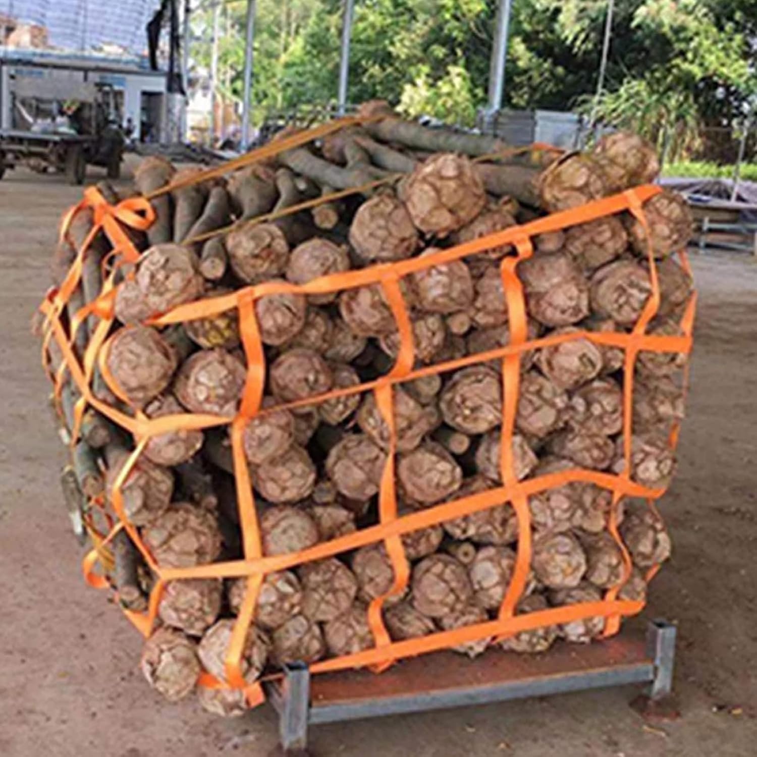 Redes De Eslingas De Elevación - Red De Carga De Palés, Correas De Red De Elevación, Organizador Maletero Coche, Para Construcción Aparejo Movimiento Remolque Elevación Trabajo(2 X 2M/Mesh 20cm/Load 3