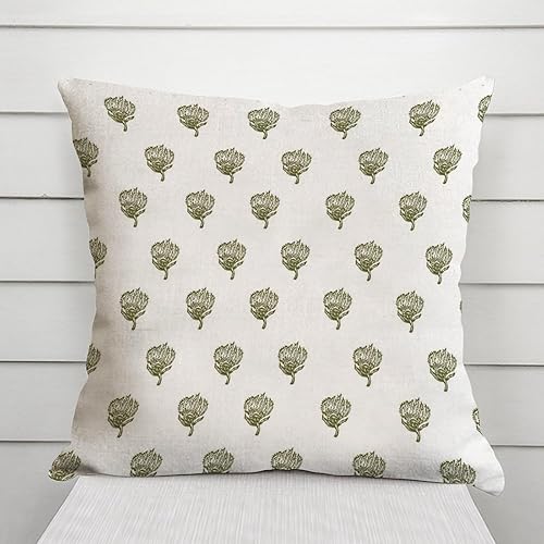 Miniatura 3 de Fundas de almohada de estilo chinoiserie de estilo chino pequeño verde de 26 x 26 pulgadas, funda de almohada de inspiración asiática Eurosham