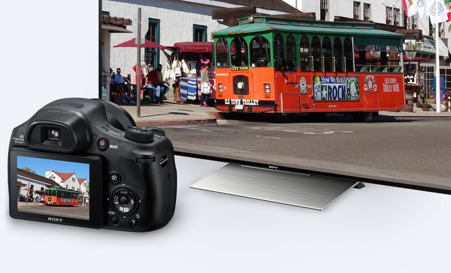 Sony DSC-HX350 Fotocamera Digitale Compatta Bridge con Sensore CMOS Exmor R da 20.4 MP, Ottica Zeiss, Zoom Ottico 50x, SteadyShot Ottico Adattivo a 5 assi, Mirino Elettronico, Nero