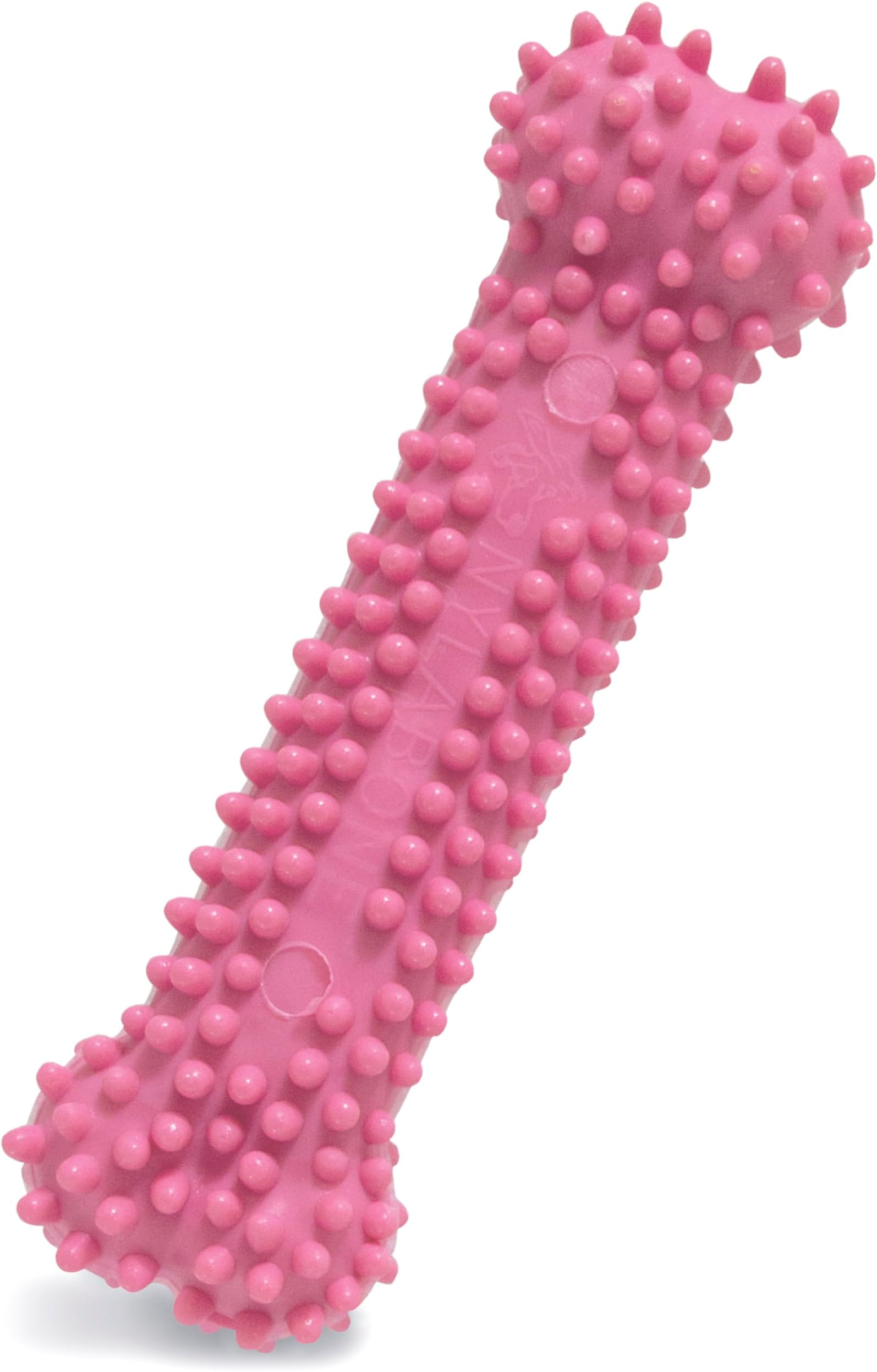 Textured Teething Bone Puppy Chew Toy, Soothing Puppy Teething Bone, Enrichment Toy for Puppies, Pink, Chicken Flavor, X-Small Dogs - Up to 15 Ibs, 1 Count