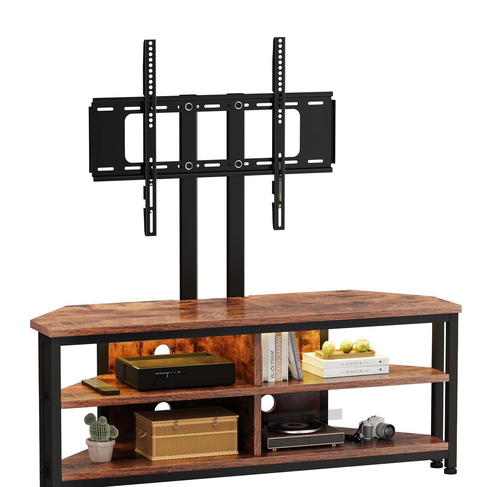 Dripex Mueble de TV con Soporte Ajustable y LED para televisores y Pantallas LCD LED de 32 a 70 Pulgadas, 106 cm