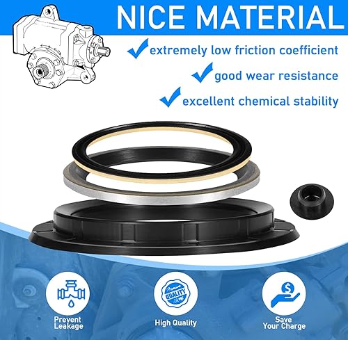 Miniatura 4 de YMT Kit de reparación de sellos de eje sectorial Reemplazar para engranaje de dirección asistida Sheppard M100 M90