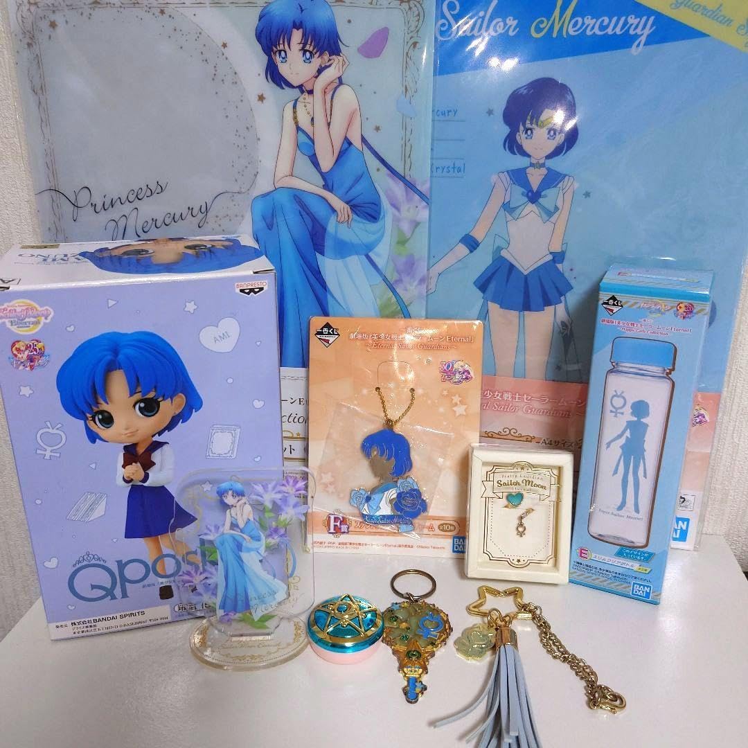 セーラームーン マーキュリー　水野亜美　フィギュア3体・コスメ等10品セット セーラームーン マーキュリー 水野亜美 フィギュア3体・コスメ等10品