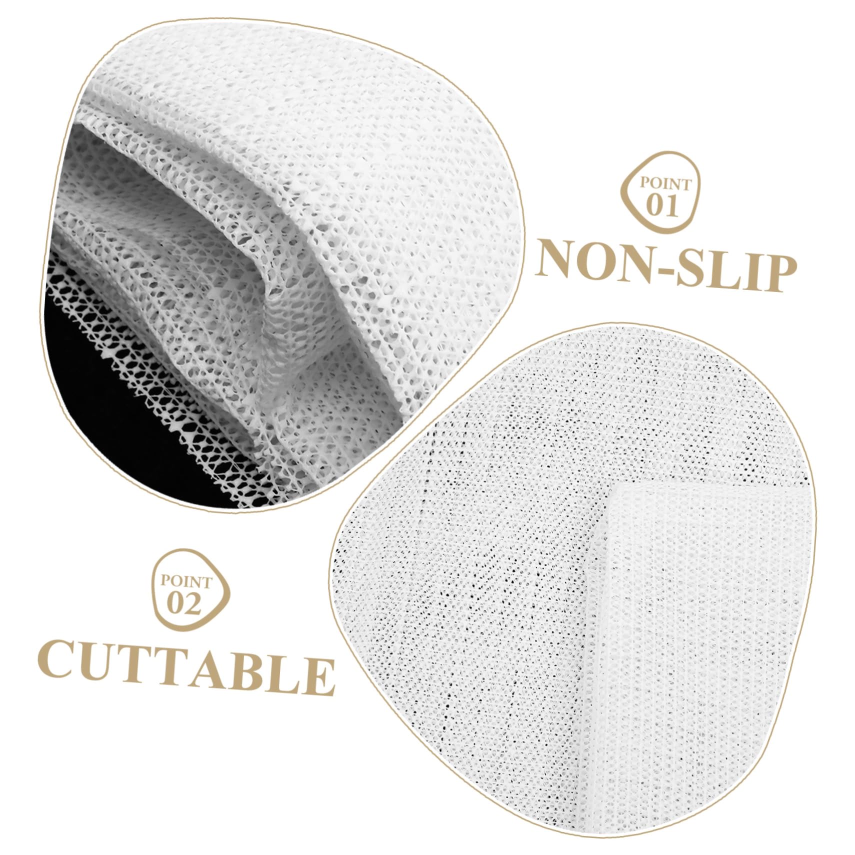 LIFKOME Tapis Antidérapant Découpable Coussin De Sol Résistant pour Salon Chambre Cuisine Et Bureau Utilisation Et Pratique