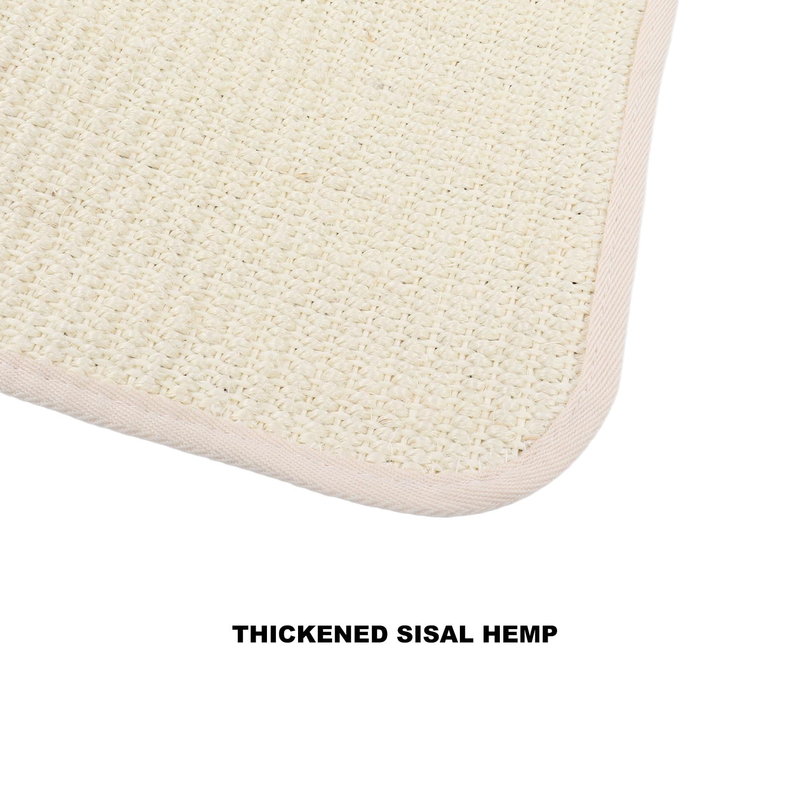 Alfombra rascadora para Gatos de sisal, Protector contra arañazos para sofás, Almohadilla Grande de sisal y cáñamo para rascar, protección para sofás y Muebles con Accesorios de (Largo 49,5 cm.)