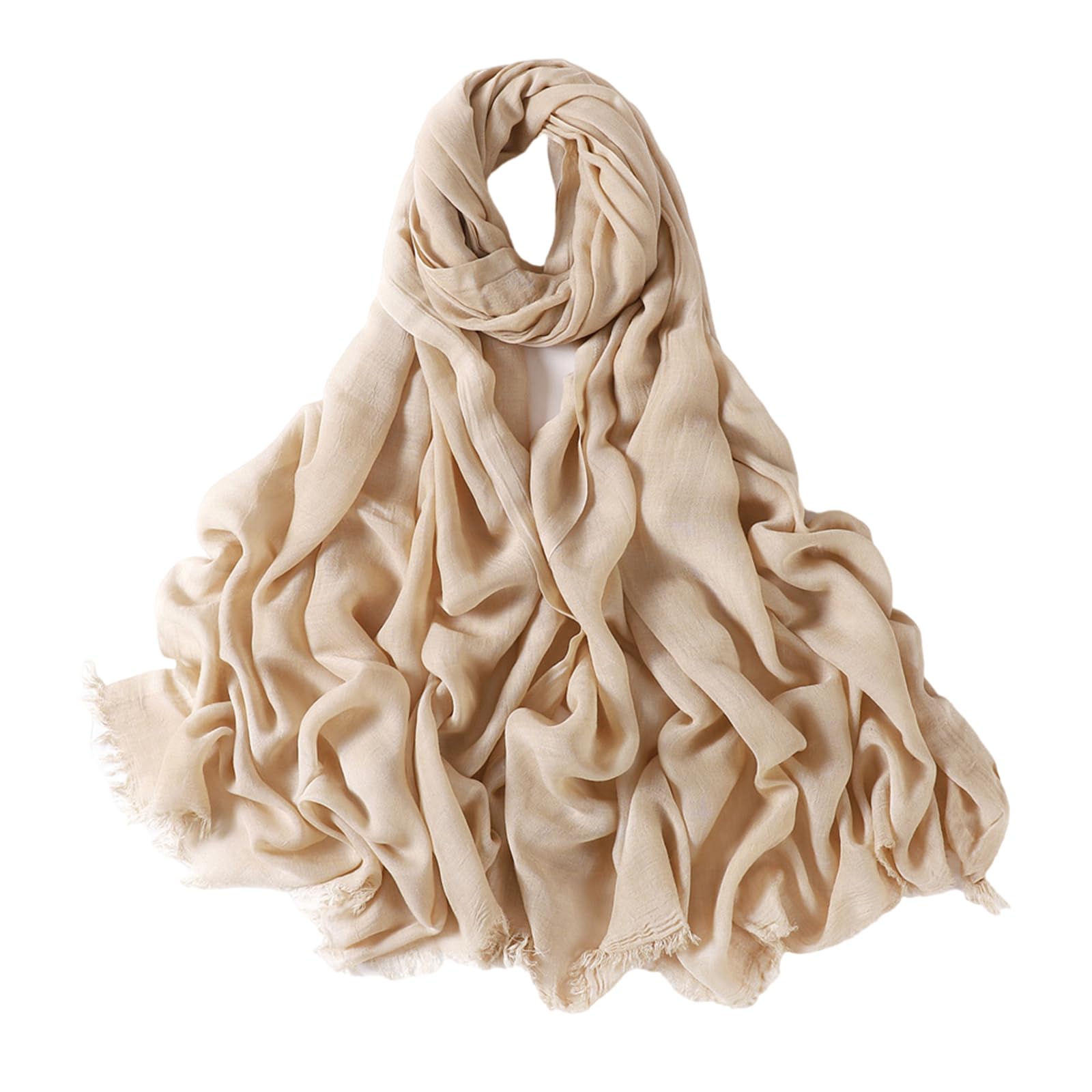 MICFENY Breathable Long Scarf Multipurpose Headwear For Sensitive Skin Adult Soft Viscose Fabric Neck Gaiter Headcovering