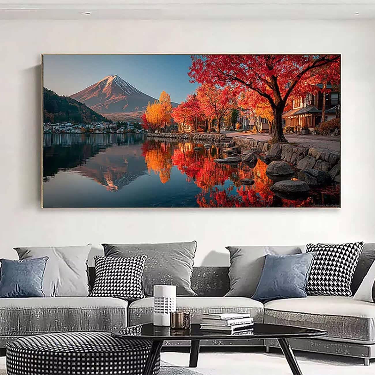 Mount Fuji diamentowe zestawy artystyczne dla dorosłych, malarstwo diamentowe, krajobraz, kryształ, zestawy artystyczne, dla dorosłych, dzieci, DIY, 5D, kwadratowe, pełne wiercenie, klejnot, kropki