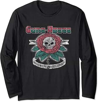 ミュージシャン Guns N&#39; Roses  Long Sleeve T-Shirt M Amazon.com: Guns N' Roses Official Cross Long Sleeve T-Shirt