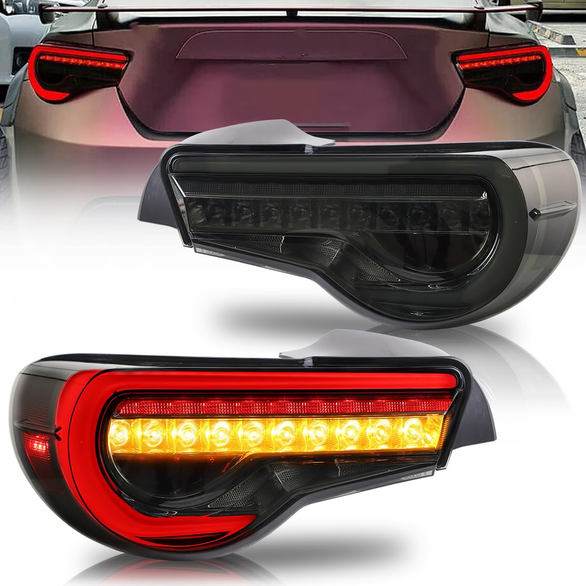 VLAND LEDテール zn6 86 BRZ Amazon.com: VLAND LED Tail Lights Assembly Compatible with GT86