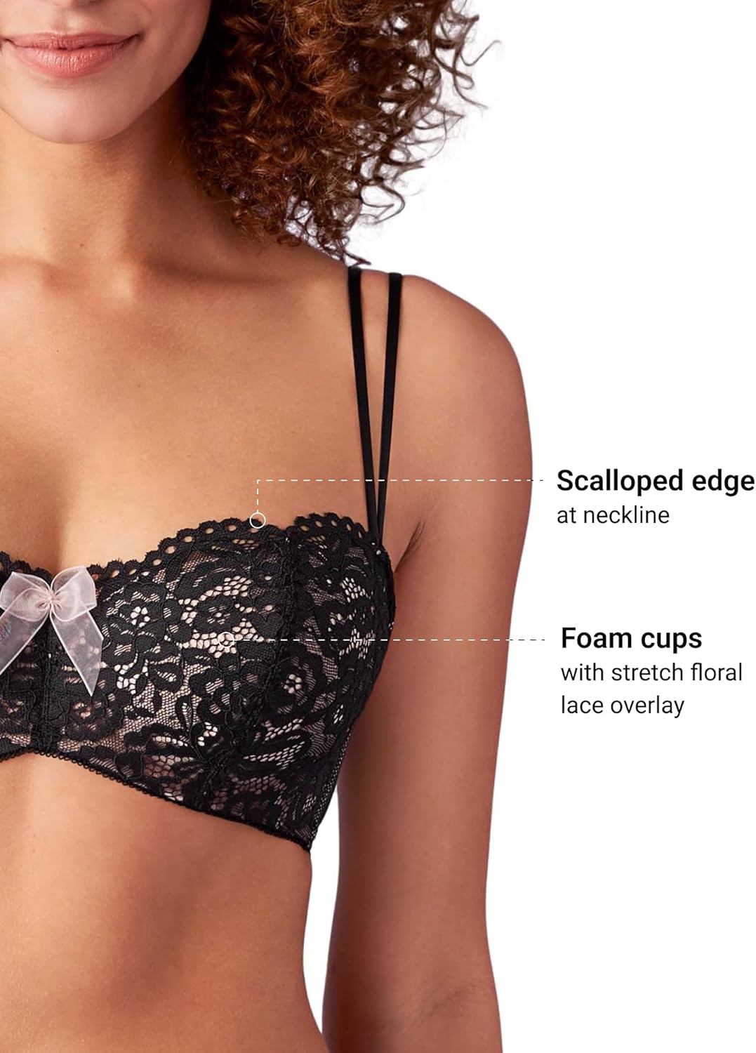 b.tempt'd Womens Ciao Bella Lightly Padded Balconette Underwire Bra, 953144 - Image 3