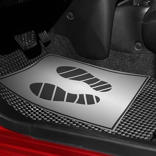 Miniatura 8 de VICASKY Alfombrillas de papel para coches, 50 unidades, desechables, alfombrillas de papel de primera calidad, suministros de automóvil simples para