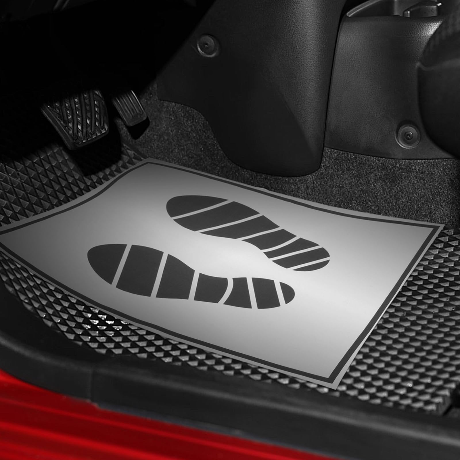 Veemoon 50Pcs Disposable Car Floor Mat Portable Paper Auto Foot Pads Vehicle Floor Pad Cardboard Floor Mats for — view 5