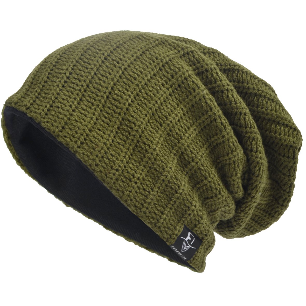 VECRY Mens Slouchy Beanie Knit Skull Cap Long Baggy Hip-hop Winter Summer Hat B305
