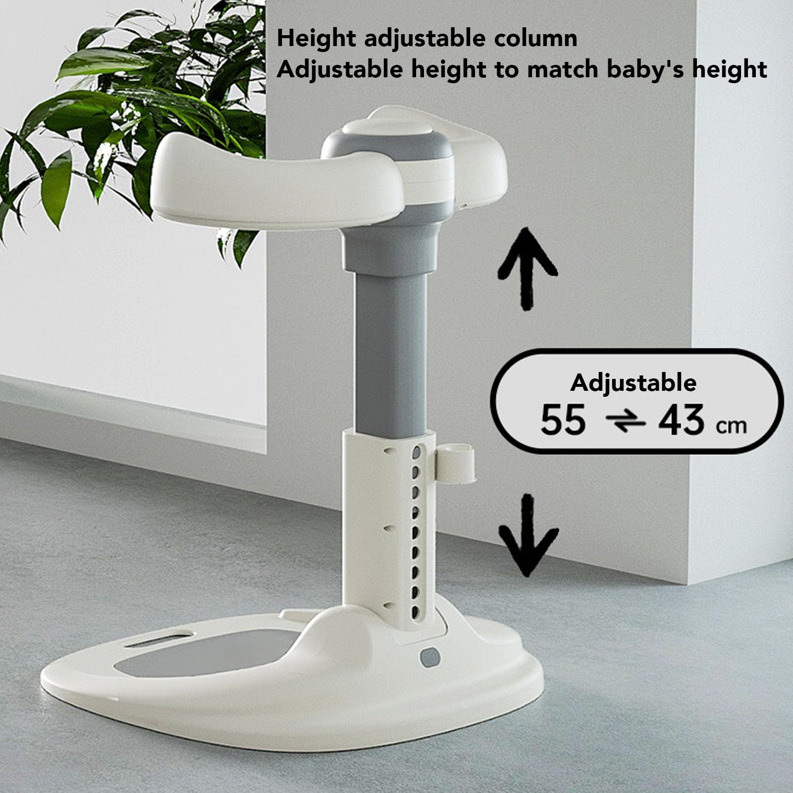 Supporto per Bagnetto Regolabile Supporto da Bagno per Bambini Regolabile con Materiale Sicuro, Piastra di Base Antiscivolo, Supporto per Doccia per il Bagno e il Cambio del