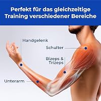 EVEREST FITNESS Kézfeszítő Tréner Gumírozott Markolattal és Erősítő Labda 3