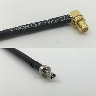 6 inch RG188 RP-SMA FEMALE ANGLE to CRC9 Male Pigtail Jumper RF coaxial cable 50ohm Quick USA Shipping