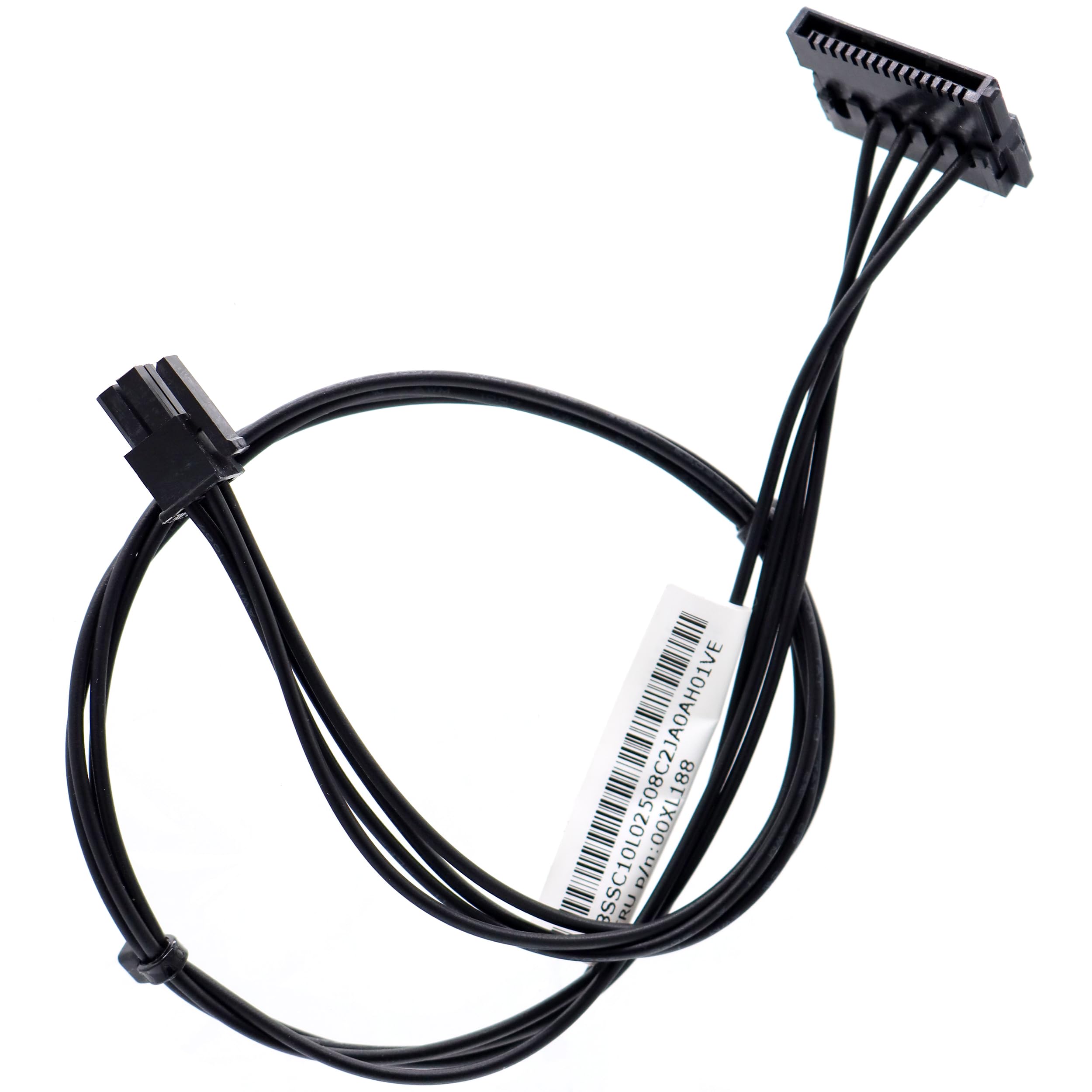 Deal4GO 35cm Mini 4-pin to 1 SATA HDD Power Cable 00XL188 Replacement for Lenovo ThinkCentre M710q M720T M720s M920s 17IAB7 510A-15ABR, Black