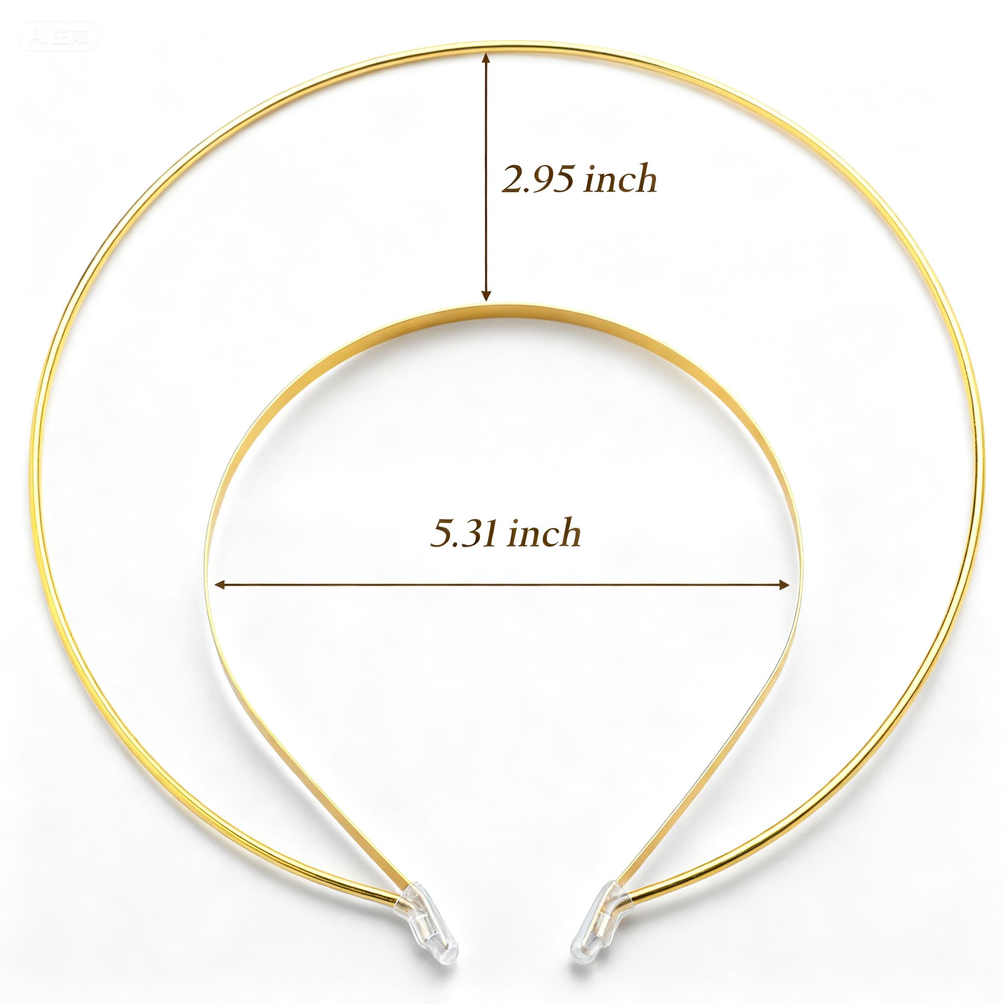 Angel Halo Crown Mary Goddess Headband Golden Tiara Lolita Vintage Crown Wedding Cosplay Halloween Headdress DIY Headpiece