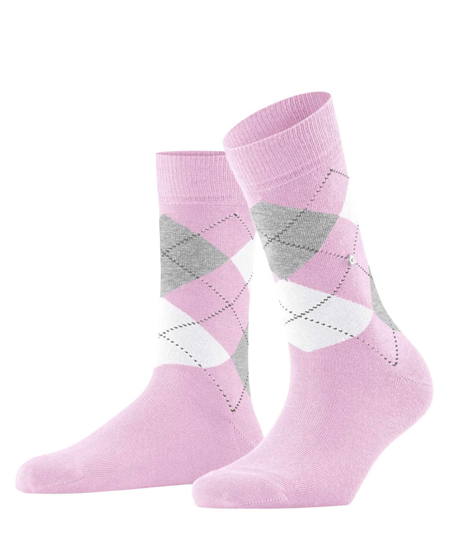 Burlington Women's Pink Berry-Pool 8394 Queen W So Cotton Patterned 1 Pair Socks, -O, 7-10.5