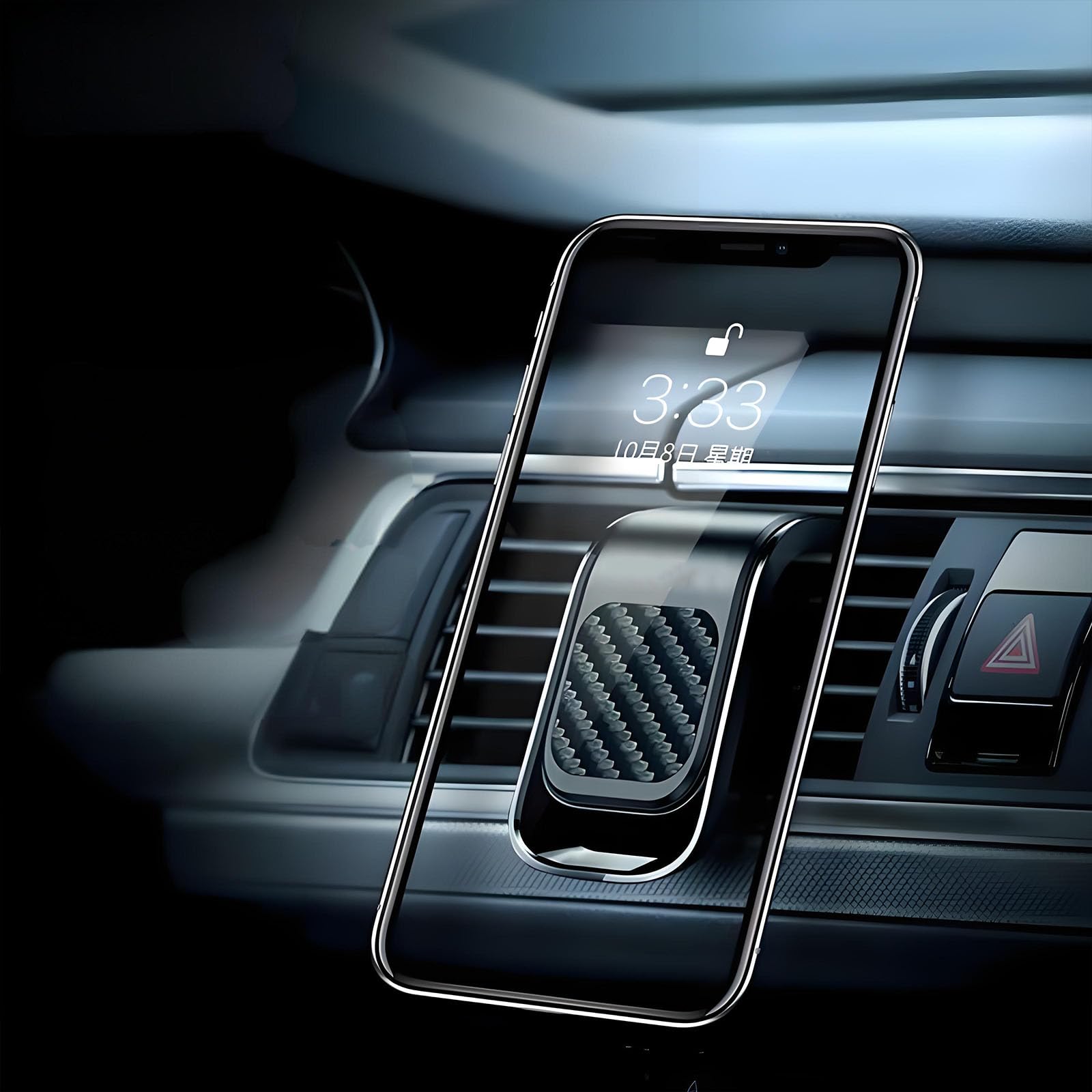 Magnetische autotelefoonhouder voor Nissan e-NV200 2013-2021, L-type luchtroosterclip Mobiele Telefoonstandaards Luchtrooster Autotelefoonhouder