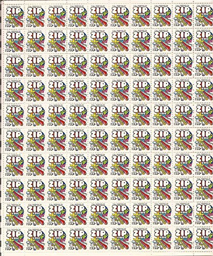 US Stamp - 1974 10c Zip Code - 100 Stamp Sheet - Scott #1511