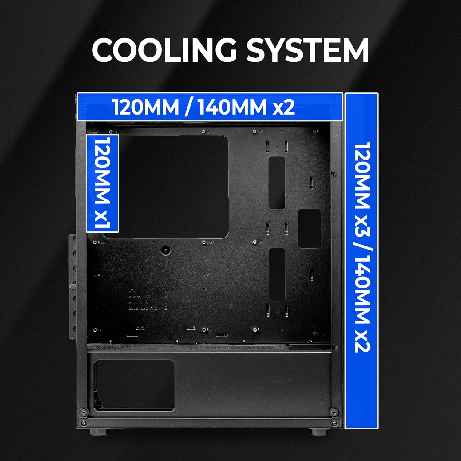RAIDMAX X921 Mesh Airflow ATX Mid Tower Gaming PC Case, 6X 120mm Static RGB Color Fans Pre-Installed, Tempered Glass Side Panel, High Airflow Design, Supports 320mm GPU & 240mm Radiator (Bundle)