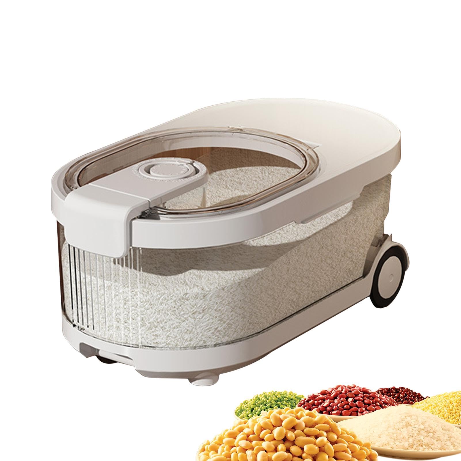 Distributore di cereali, contenitore di riso ermetico | Dispenser di grano