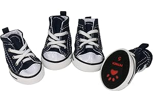 4 Pcs Pet Dog Puppy Canvas Sport Shoes Sneaker Boots