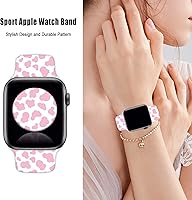 Vista 70 de Watch Band Compatible with Apple Watch 38mm 40mm 41mm 42mm 44mm 45mm for Women Men Sport Silicone Wristbands Strap for IWatch Series 7 6 5 4 3 2 1