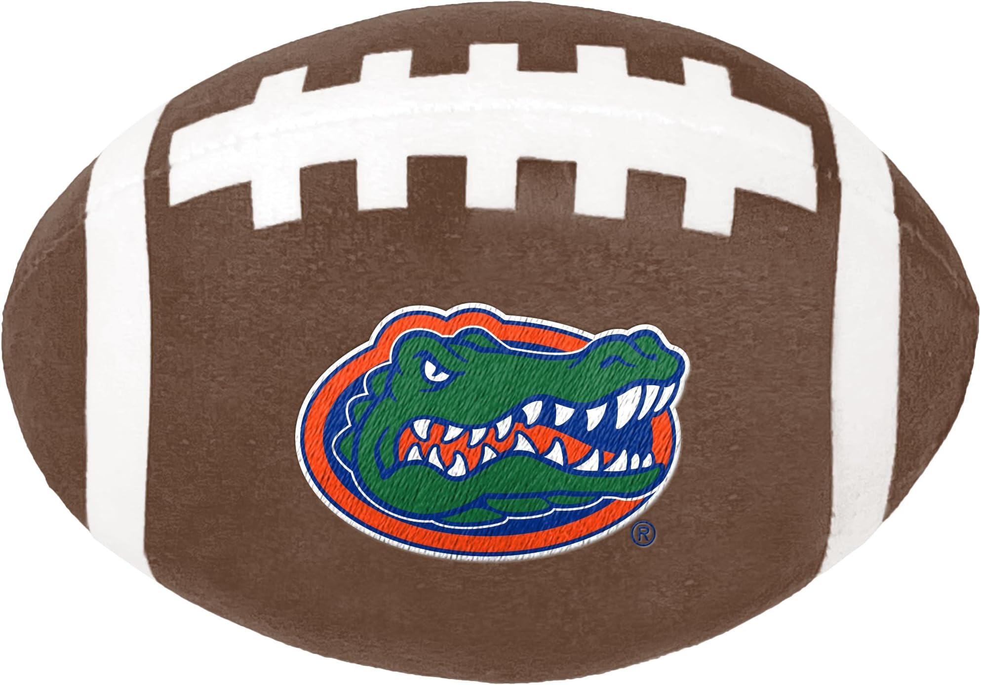 ShopInstaPets Florida Gators Football Plush Dog Toy with Squeaker - Durable & Fun for All Dogs, Officially Licensed