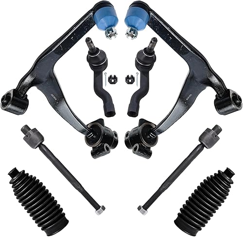 Miniatura 202 de Detroit Axle - Kit de brazos de control de extremo delantero RWD para Dodge Ram 03-06 2500 3500, 2 brazos de control superior con rótula 2 varillas