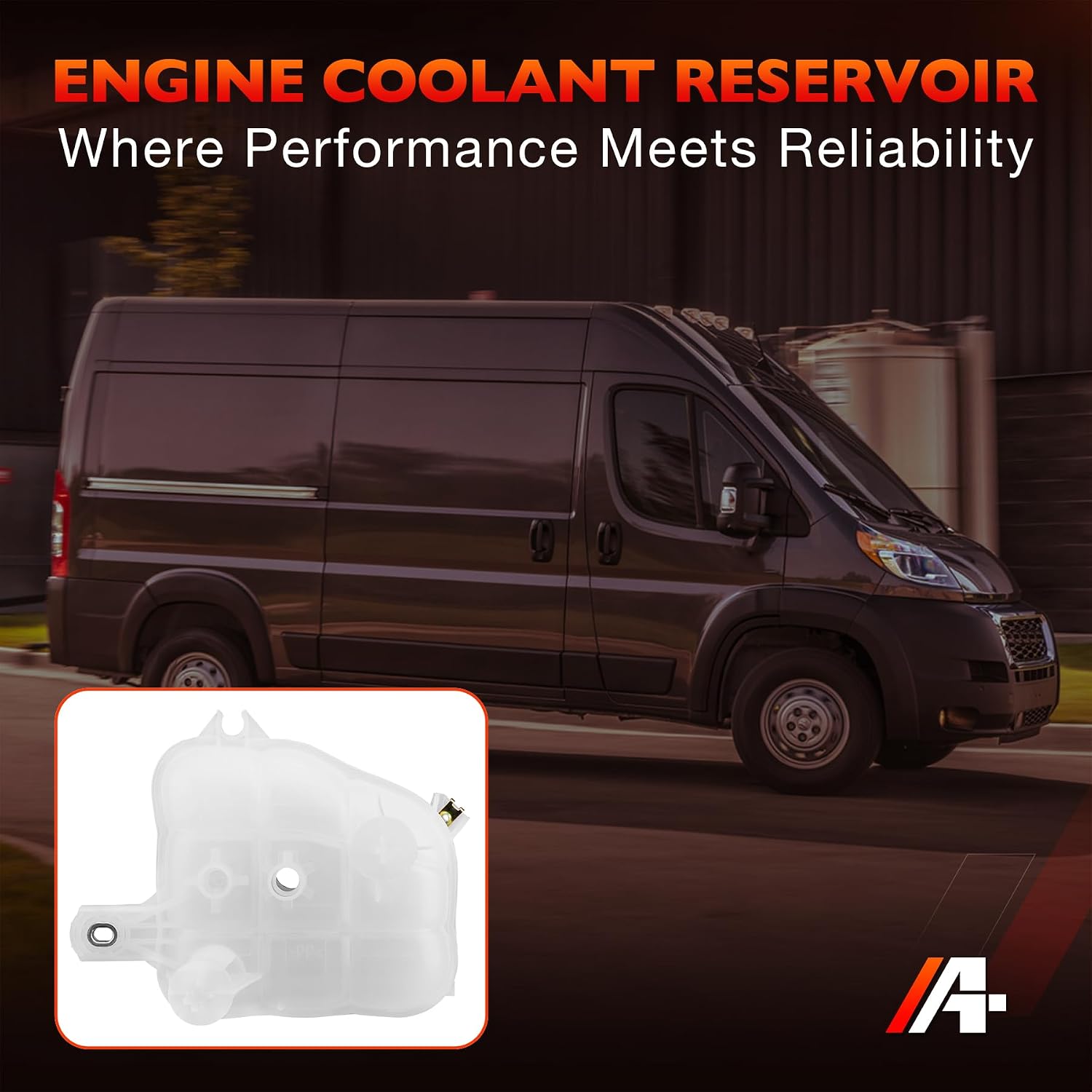 603-832 Pressurized Coolant Reservoir Engine Recovery Tank, Compatible with 2014-2021 ProMaster 1500/2500/3500, Replaces# 52014880AA, 68097622AA