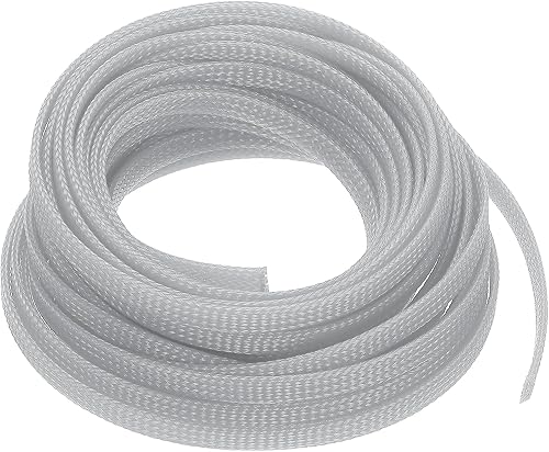 uxcell Expandable Sleeving,3/8-inch 25ft Cable Sleeve, Gray